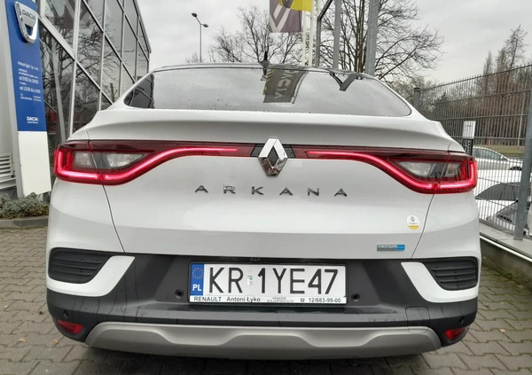 Renault Arkana cena 114500 przebieg: 6080, rok produkcji 2021 z Pajęczno małe 172